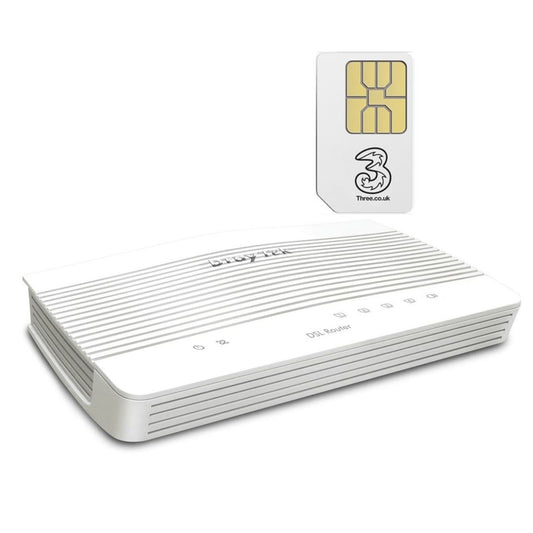 Draytek Vigor 2763 Ethernet Router with 4G LTE Cat4 USB Dongle