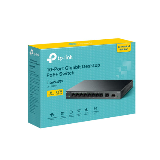 TP Link LS1210GP Gigabit POE Switch