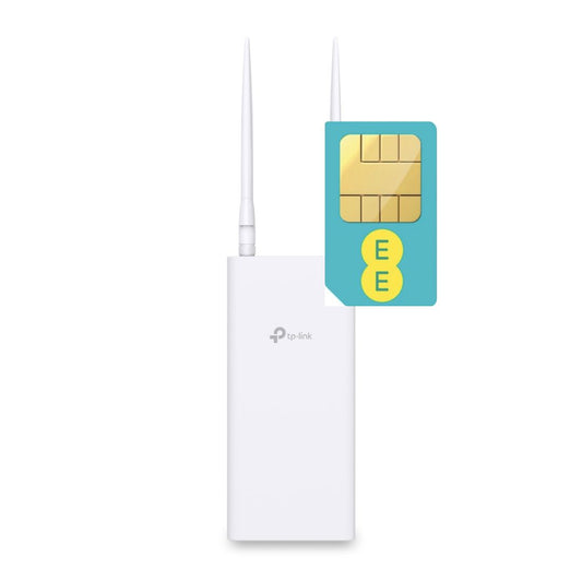 TP Link MR100 4G LTE Cat4 Outdoor WiFi Router with Unlimited Data