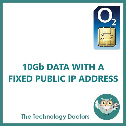 O2 5G/4G Data SIM with Fixed Public IP Address