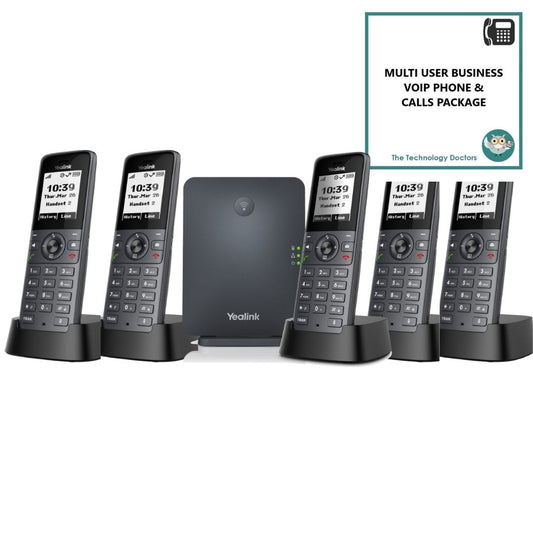 Yealink W71P DECT VOIP/SIP Handset with Unlimited UK Calls