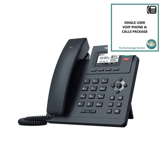 Yealink T31G VOIP/SIP Handset with Unlimited UK Calls