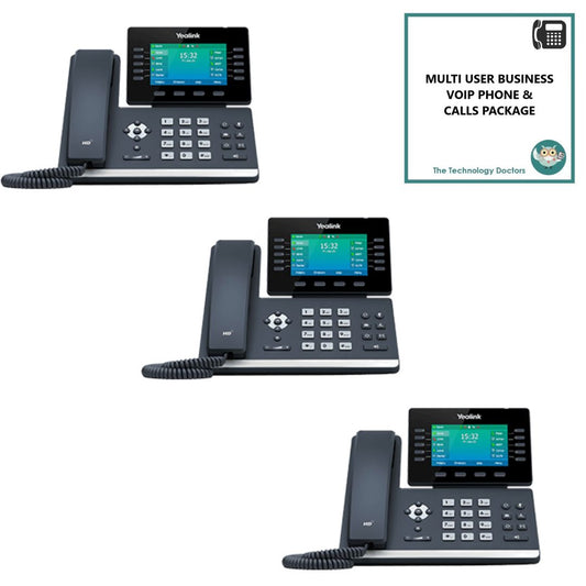 Yealink T54W VOIP/SIP Handset with Unlimited UK Calls