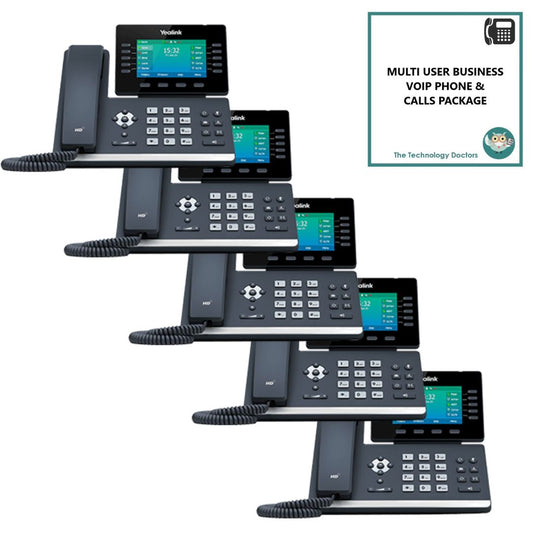 Yealink T54W VOIP/SIP Handset with Unlimited UK Calls