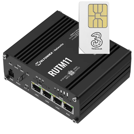 Teltonika RUTM11 4G+ LTE Cat6 Dual SIM IOT Router