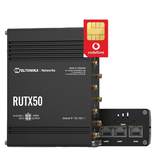 Teltonika RUTX50 5G Dual SIM IOT Router with Unlimited 5G Data