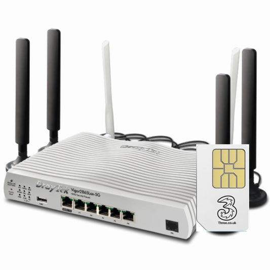 Draytek Vigor 2865Lax 5G WiFi6 Dual SIM Router