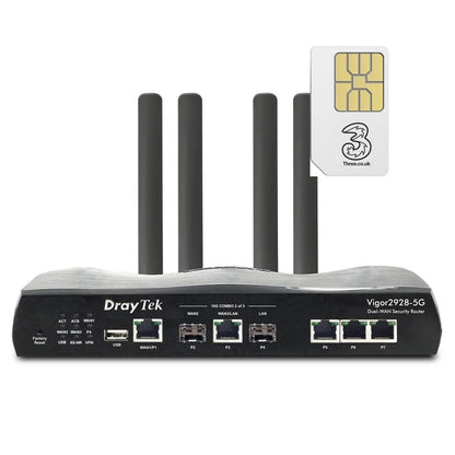 Draytek Vigor 2928-5G Dual SIM eSIM Router