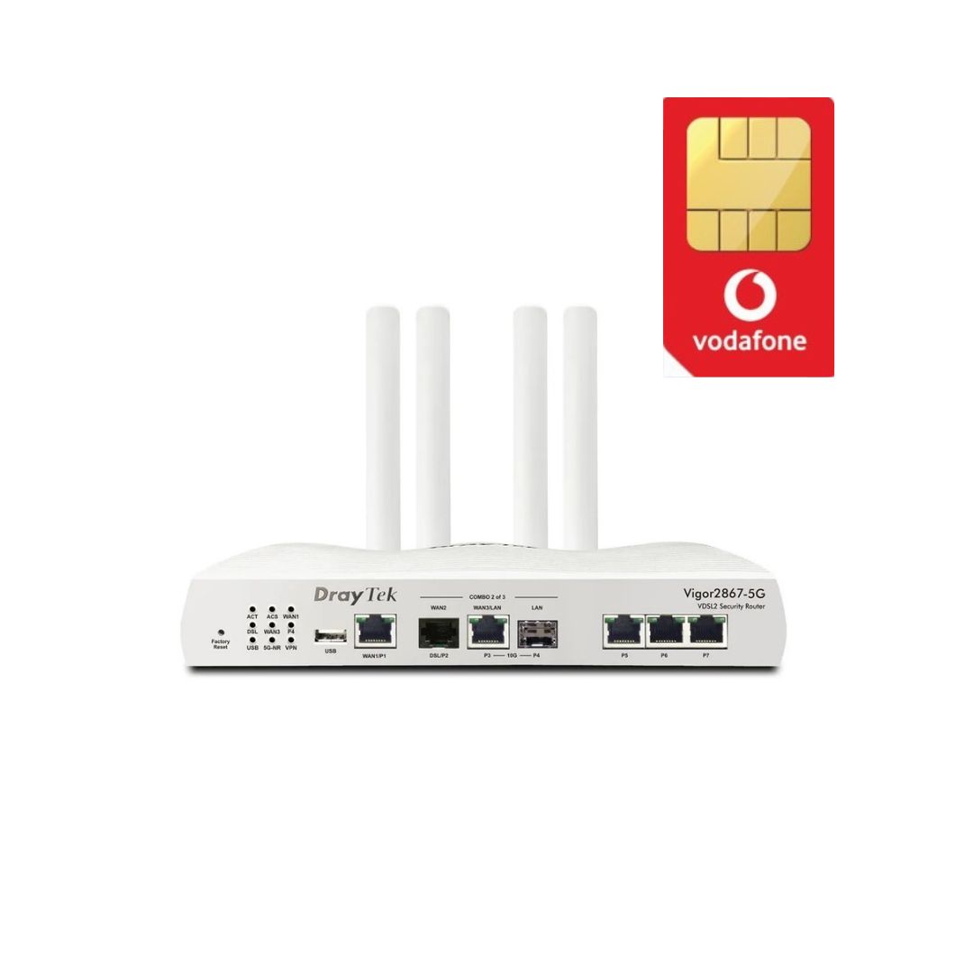 Draytek Vigor 2867-5G Dual SIM eSIM Router