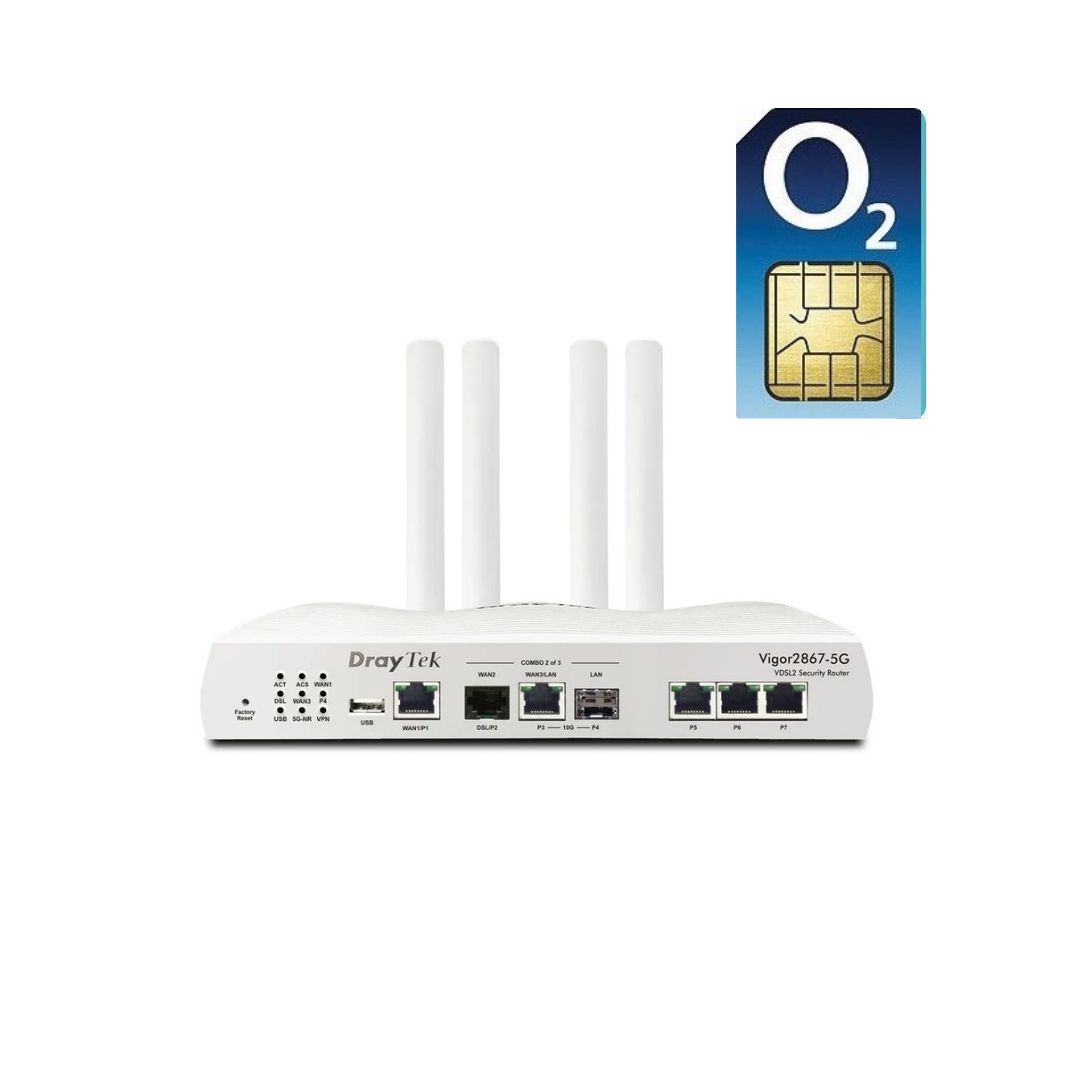 Draytek Vigor 2867-5G Dual SIM eSIM Router