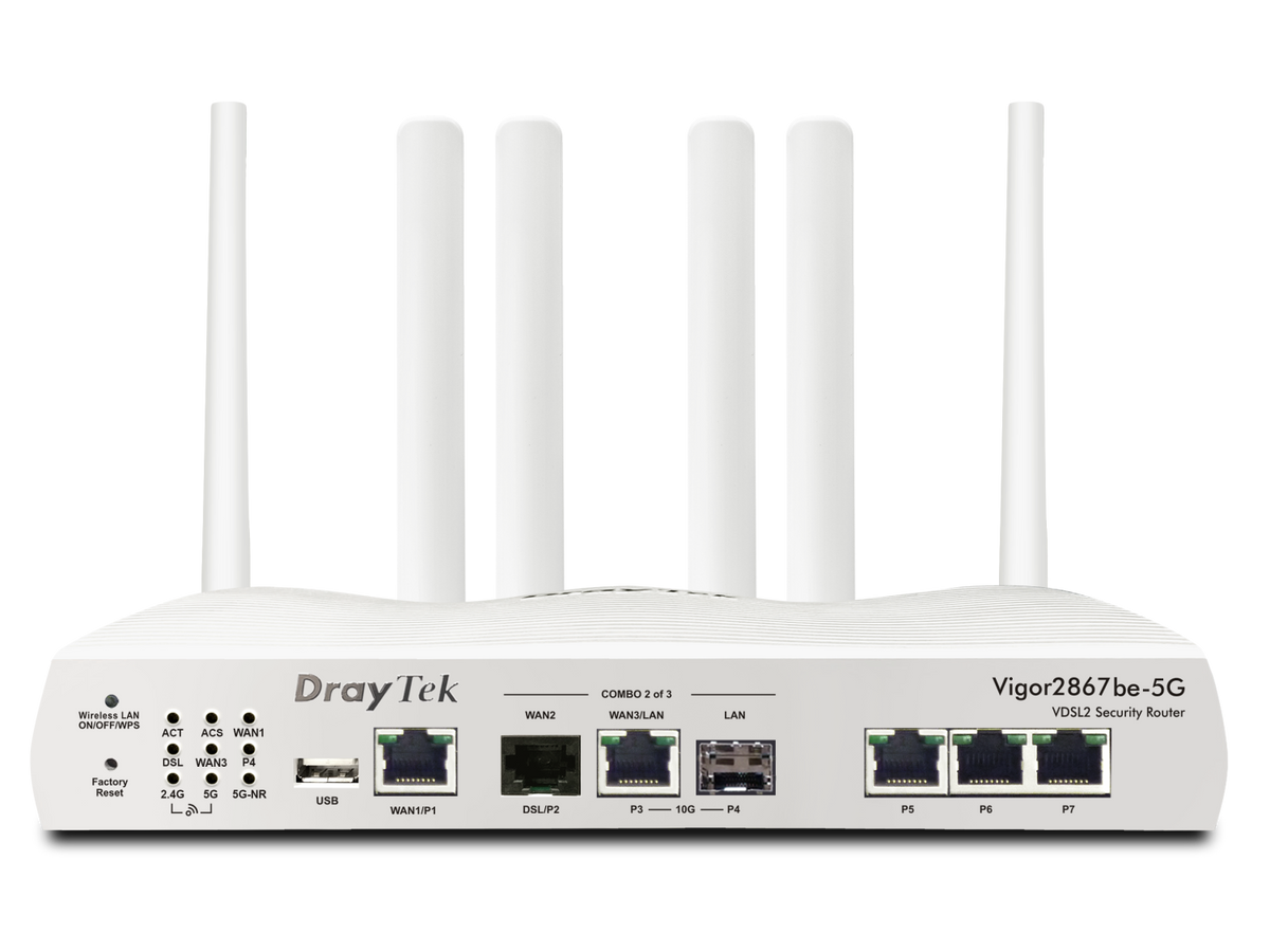 Draytek Vigor 2867be-5G WiFi7 Dual SIM eSIM Router