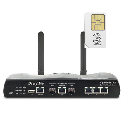 Draytek Vigor 2928-4G Dual SIM eSIM Router