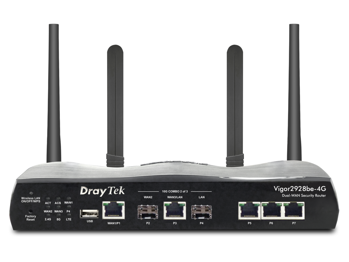 Draytek Vigor 2928be-4G WiFi7 Dual SIM eSIM Router