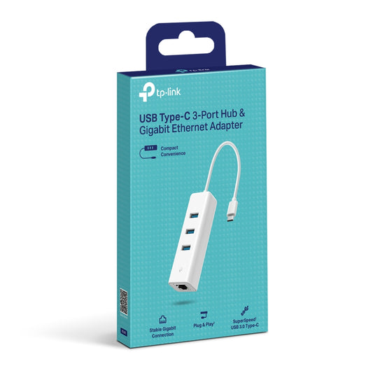 TP Link UE330C USB Type-C 3-Port Hub & Gigabit Ethernet Adapter