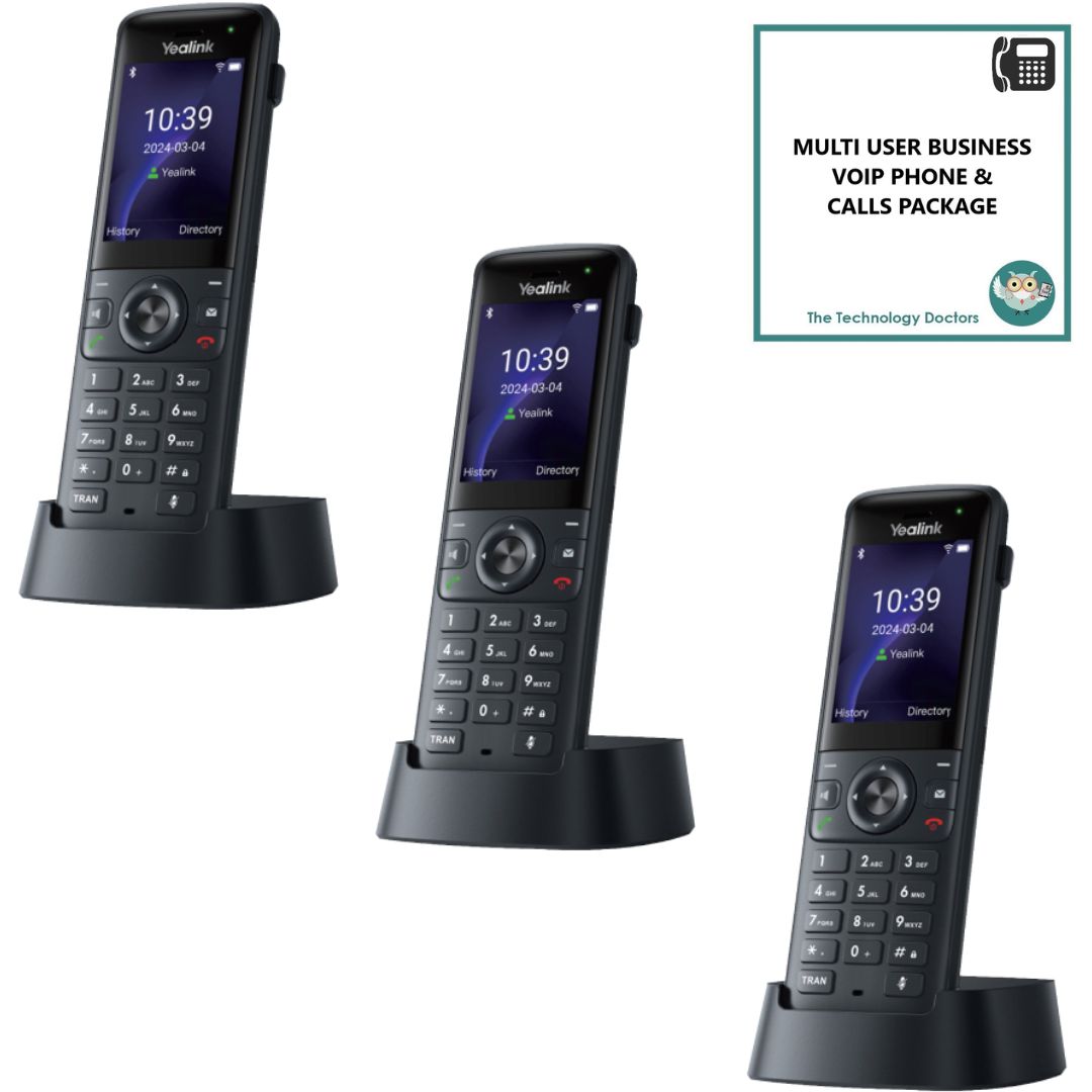 Yealink AX83H WiFi6 VOIP/SIP Handset with Unlimited UK Calls