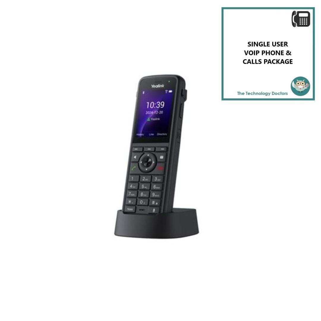 Yealink AX86R WiFi6 VOIP/SIP Handset with Unlimited UK Calls