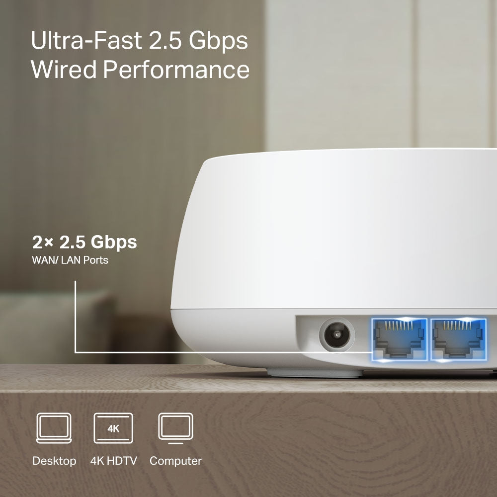 TP Link Deco BE25 Dual-Band Mesh WiFi7 System