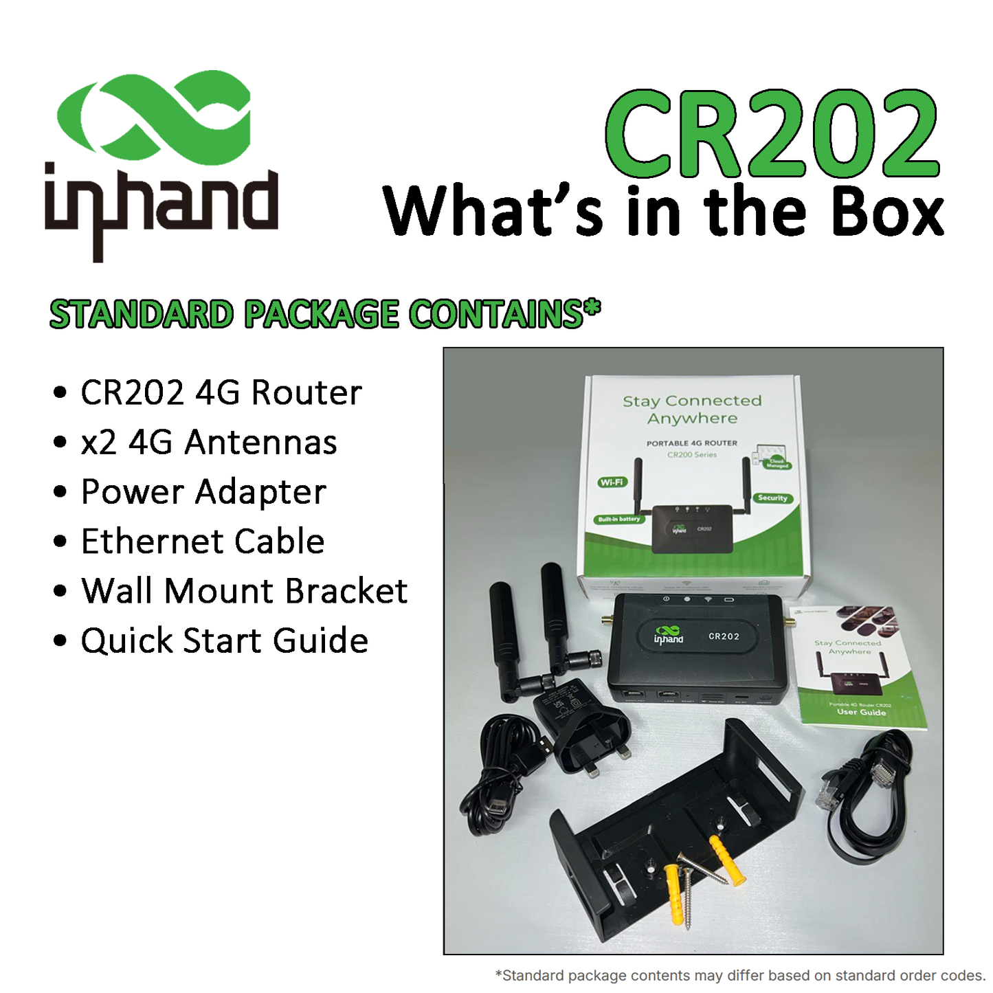 InHand CR202 4G+ LTE Cat6 Mobile WiFi with Unlimited Data