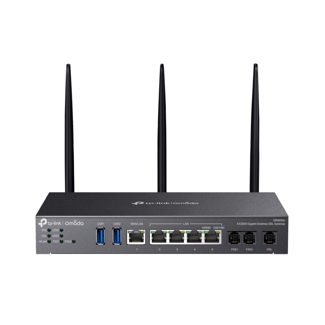 Sdhl Router TP Link Omada DR3650v Gigabit WiFi6 DSL Router – The Technology Doctors