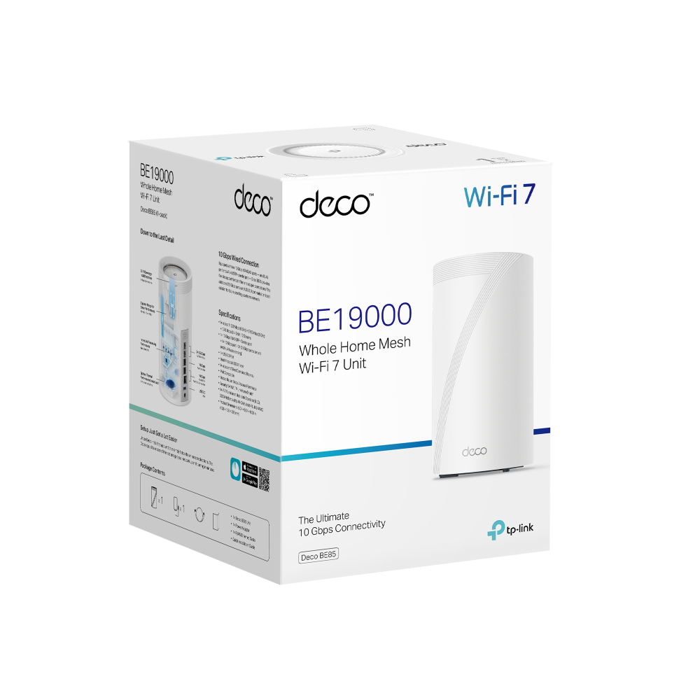 TP Link Deco BE85 Tri-Band Mesh WiFi7 System