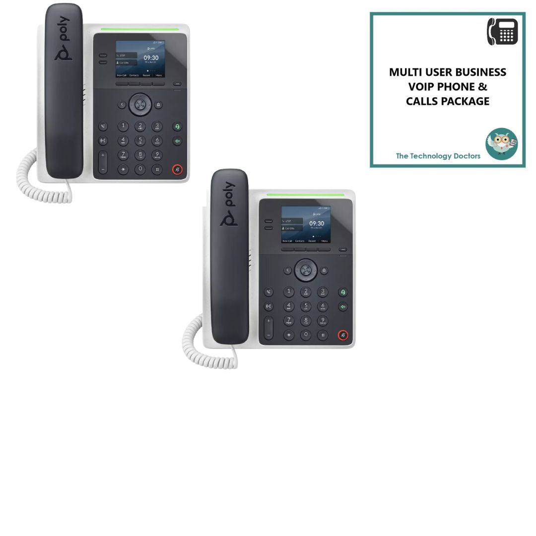 Poly Edge E100 VOIP/SIP Handset with Unlimited UK Calls