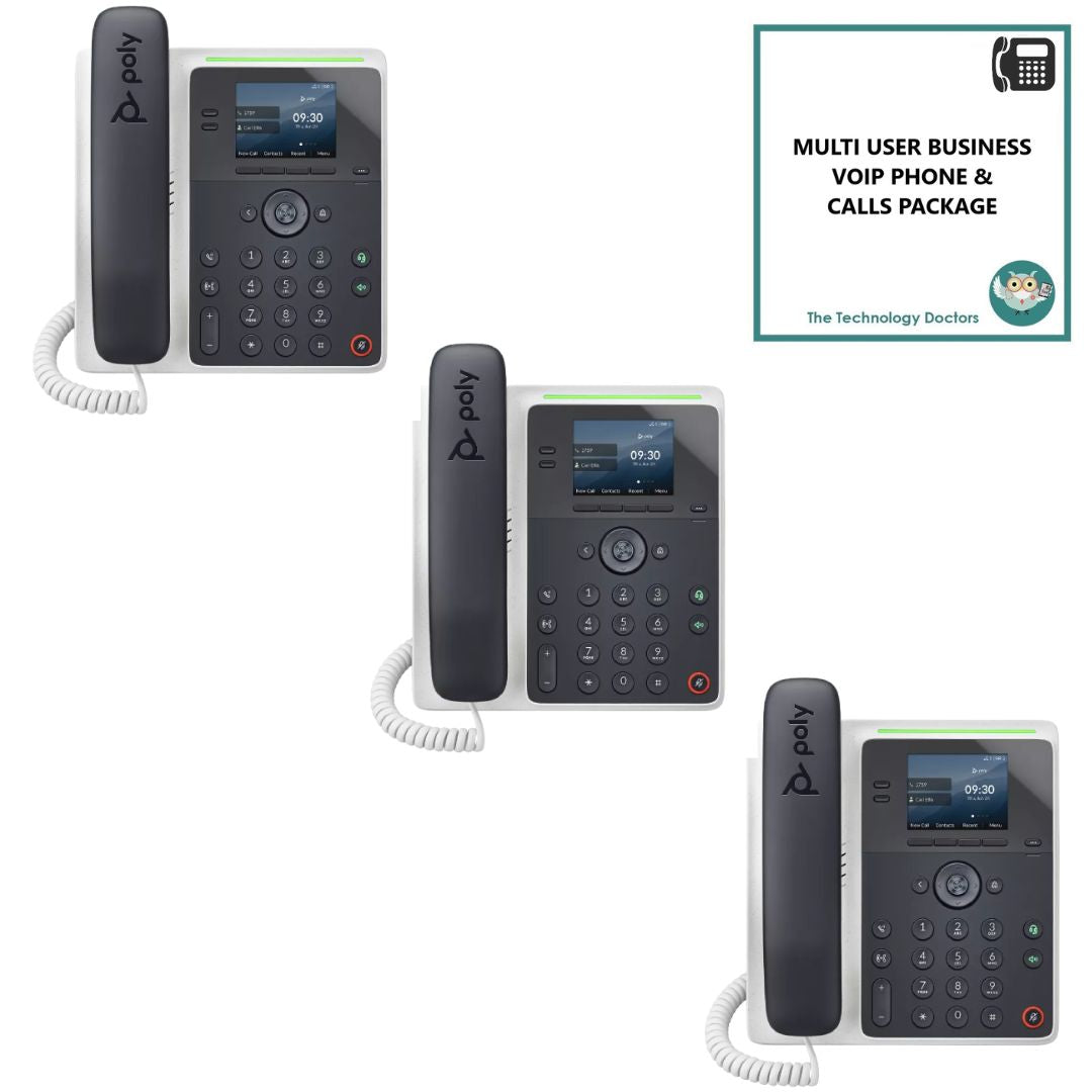 Poly Edge E100 VOIP/SIP Handset with Unlimited UK Calls