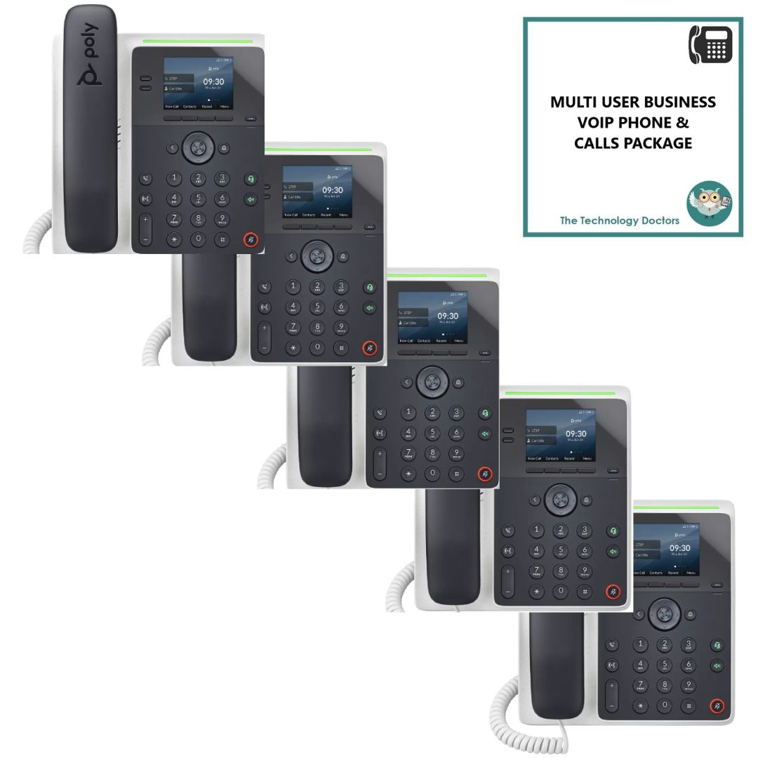 Poly Edge E100 VOIP/SIP Handset with Unlimited UK Calls