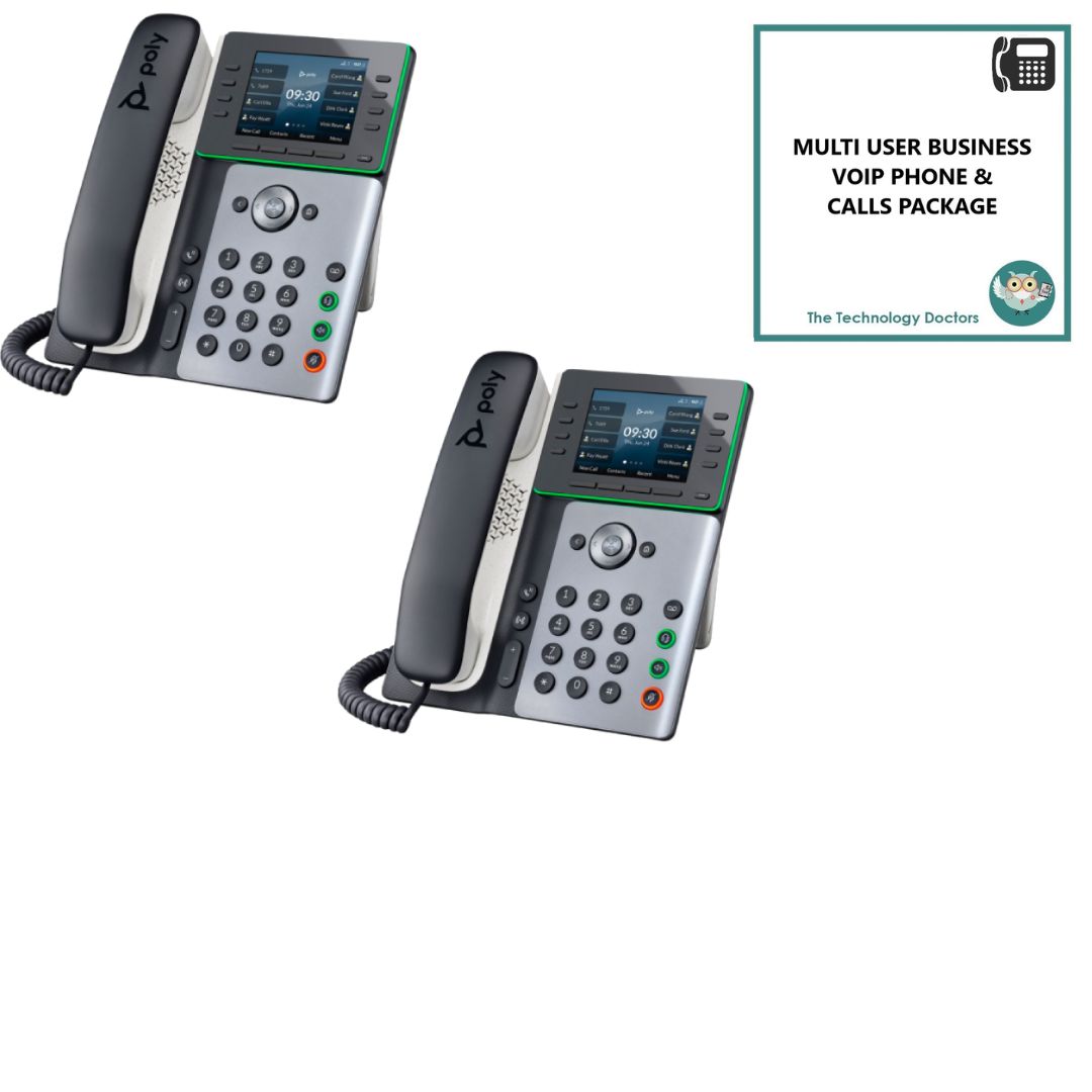 Poly Edge E350 WiFi VOIP/SIP Handset with Unlimited UK Calls