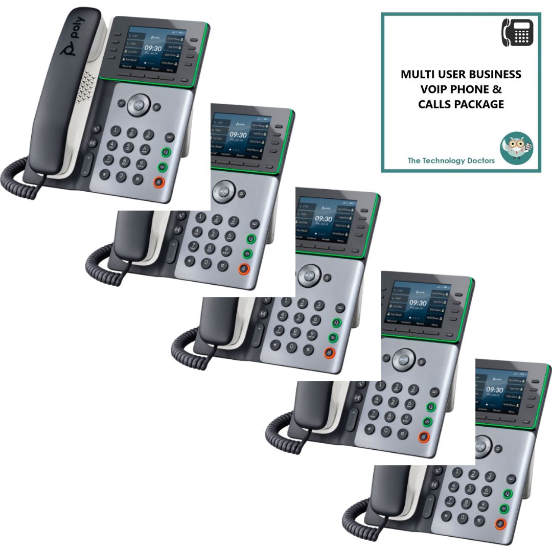 Poly Edge E350 WiFi VOIP/SIP Handset with Unlimited UK Calls