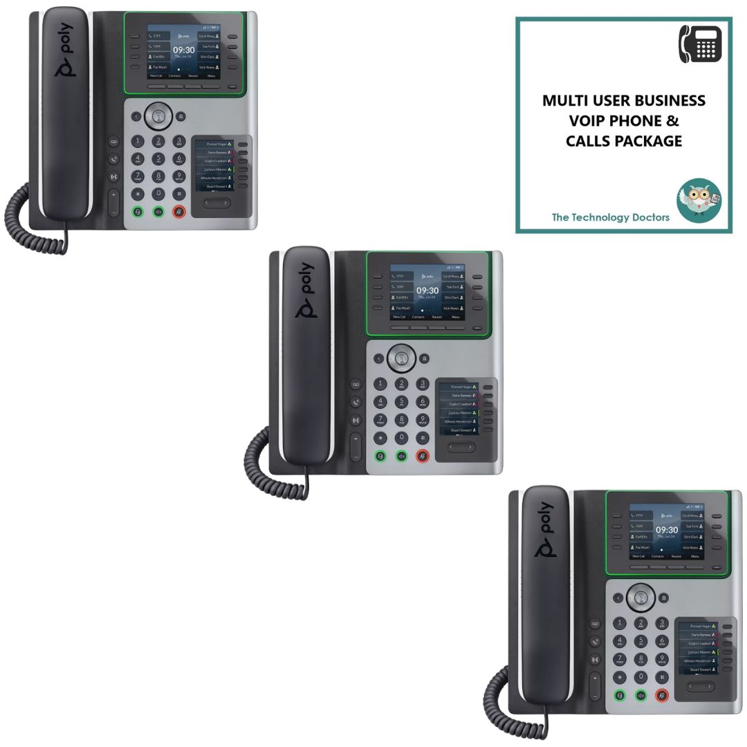 Poly Edge E450 VOIP/SIP Handset  with Unlimited UK Calls