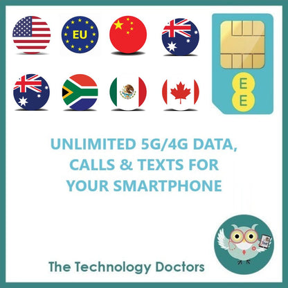 EE Unlimited ALL ROUNDER 5G Mobile SIMS/eSIMS
