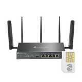 TP Link Omada ER706W-4G Cat6 LTE Multi-Gigabit VPN WiFi6 Router
