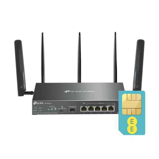TP Link Omada ER706W-4G Cat6 LTE Multi-Gigabit VPN WiFi6 Router