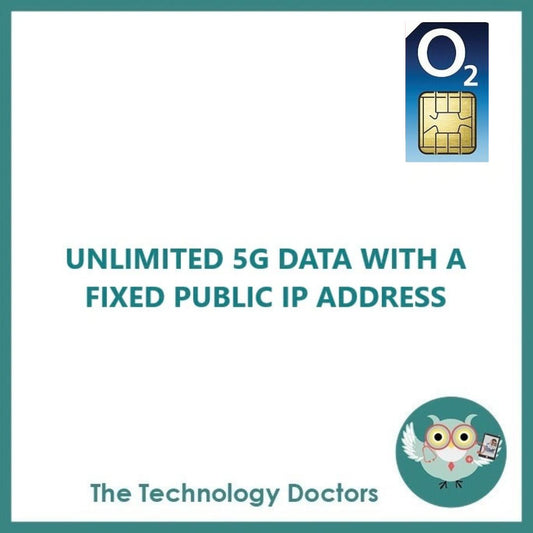 O2 Unlimited 5G/4G Data SIM with Fixed Public IP Address