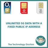 Multi-Network Unlimited 5G/4G Data SIM with Fixed Public IP Address