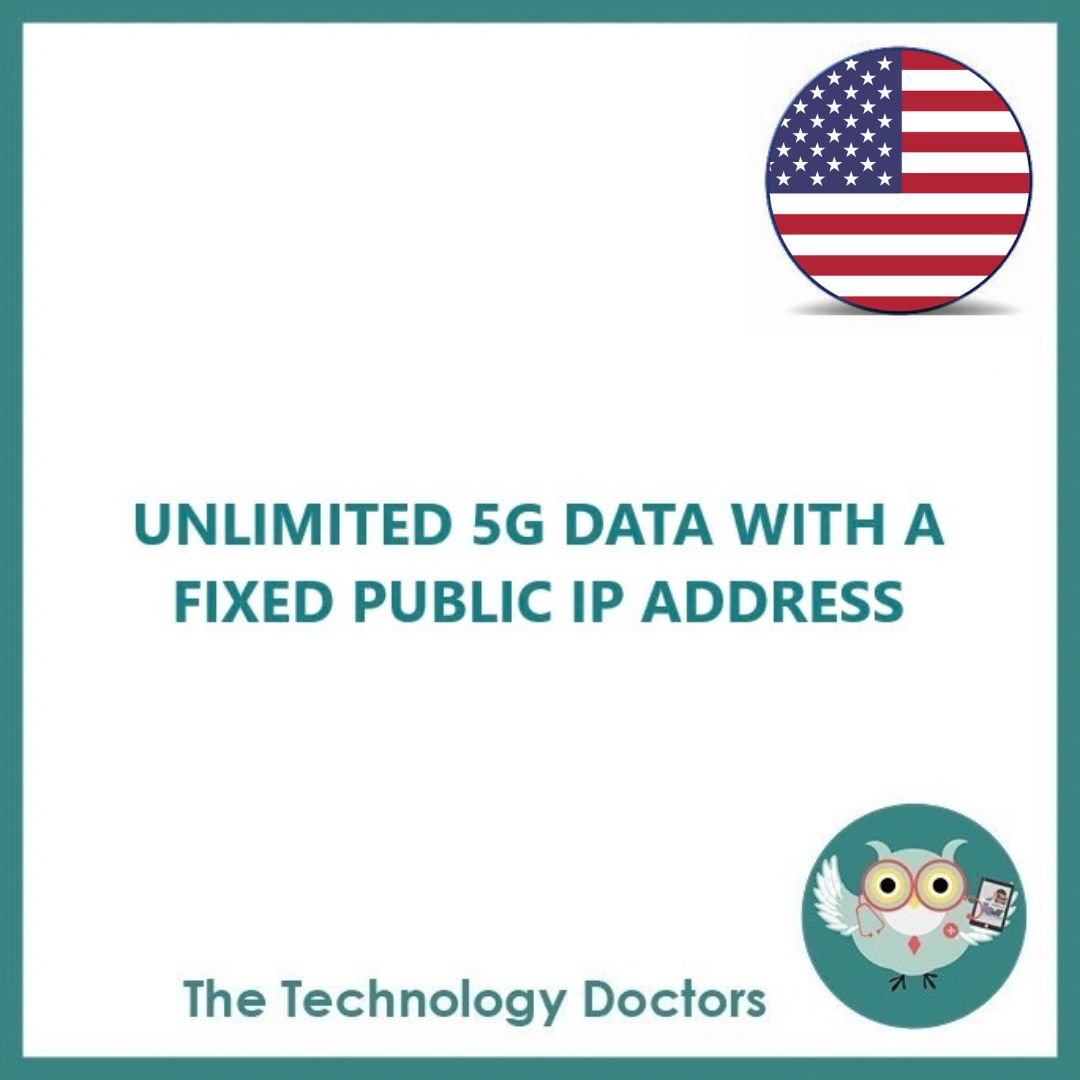 USA Unlimited 5G/4G Data SIM with Fixed Public IP Address