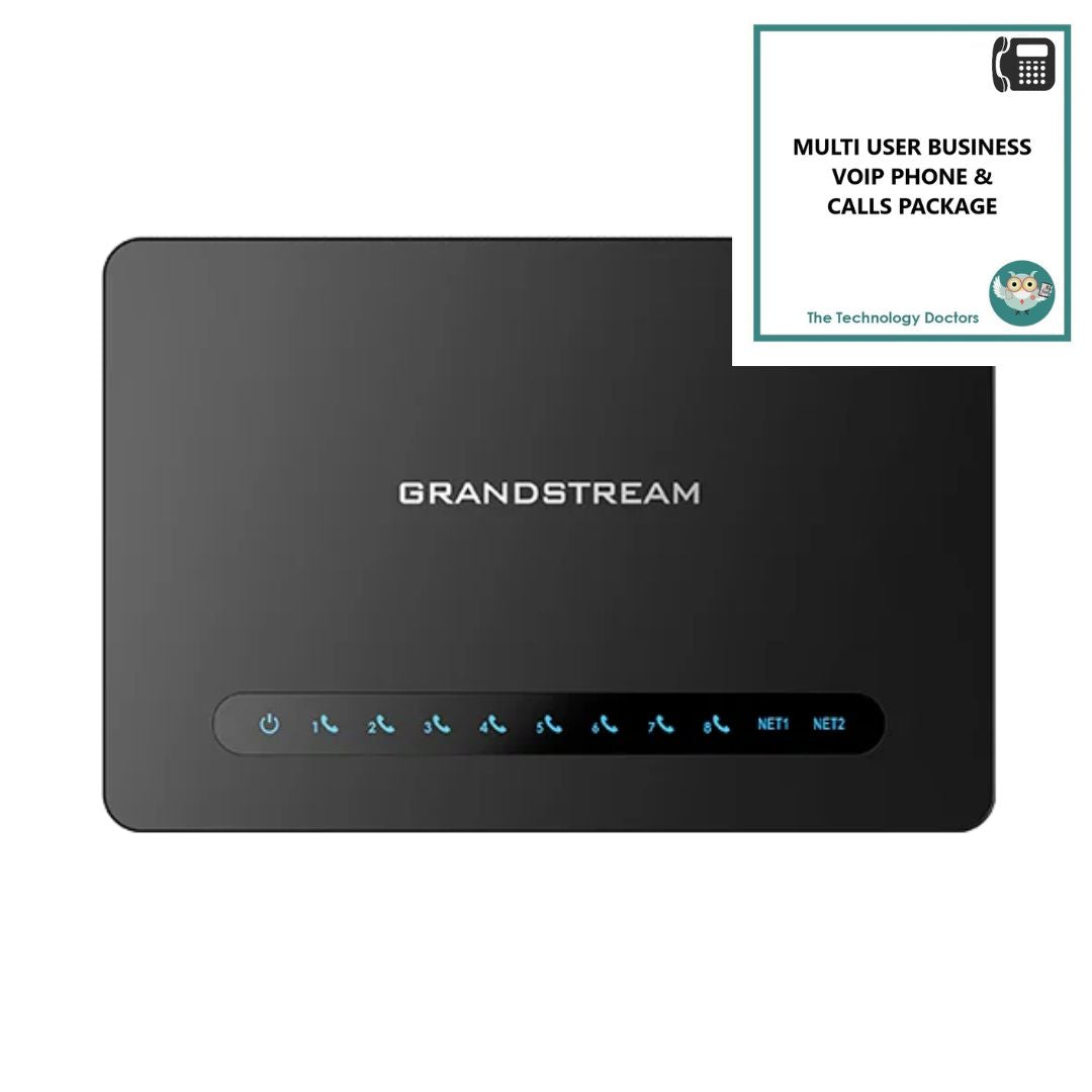 Grandsteam HT818 v2 ATA Analogue Telephone Adapter with Unlimited UK Calls