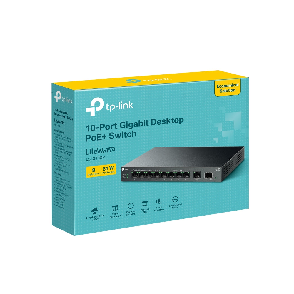 TP Link LS1210GP Gigabit POE Switch