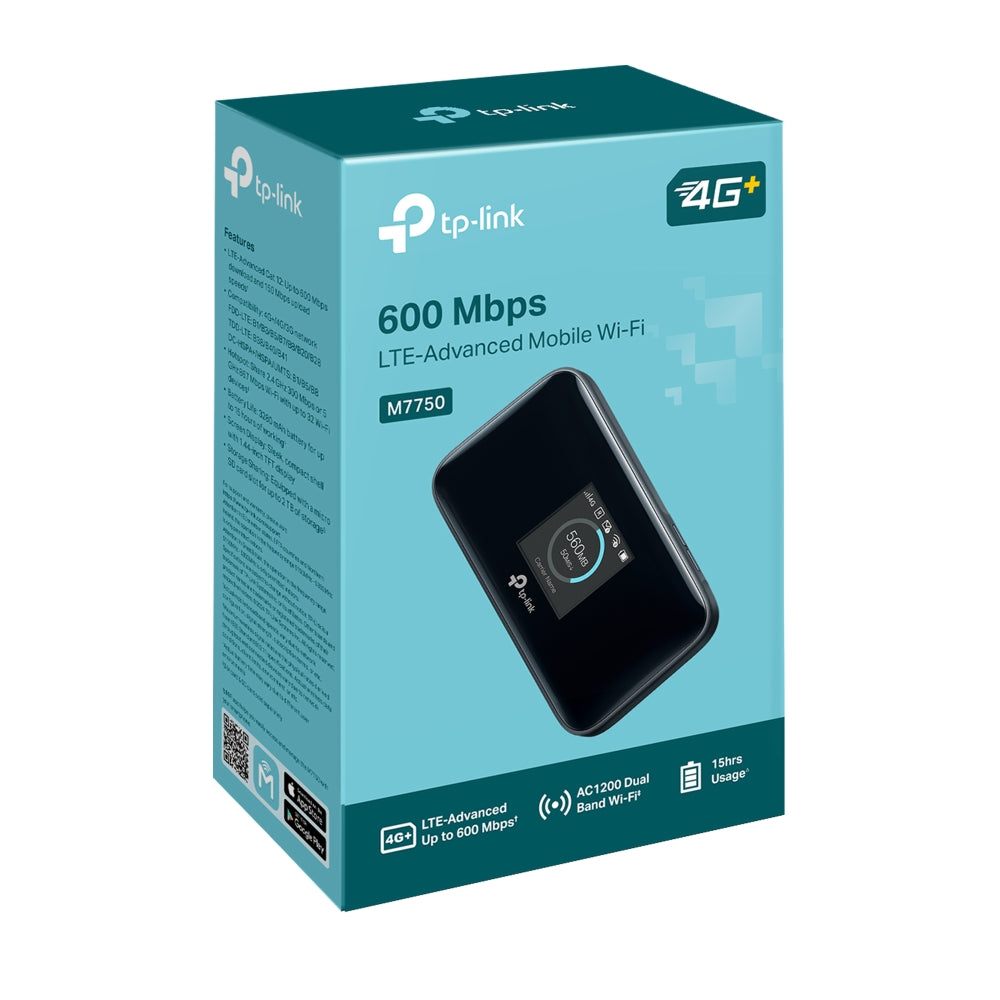 TP Link M7750 4G+ LTE Cat12 Mobile WiFi with Unlimited Data