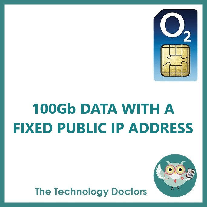 O2 4G Data SIM with Fixed Public IP