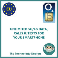 O2 5G Mobile SIM with EU Roaming
