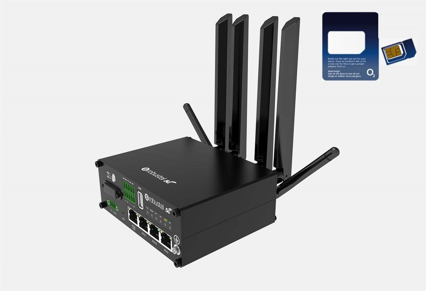 Robustel 5G R5020 Dual SIM Industrial M2M/IOT Router with Unlimited 5G Data