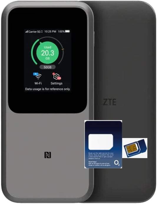 ZTE 5G MU5120 Dual Band Mobile WiFi6 with Unlimited 5G Data