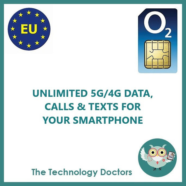 O2 Unlimited 5G Mobile SIM/eSIM – The Technology Doctors