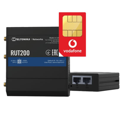 Teltonika RUT200-eSIM 4G LTE Cat4 M2M/IOT Router with Unlimited Data