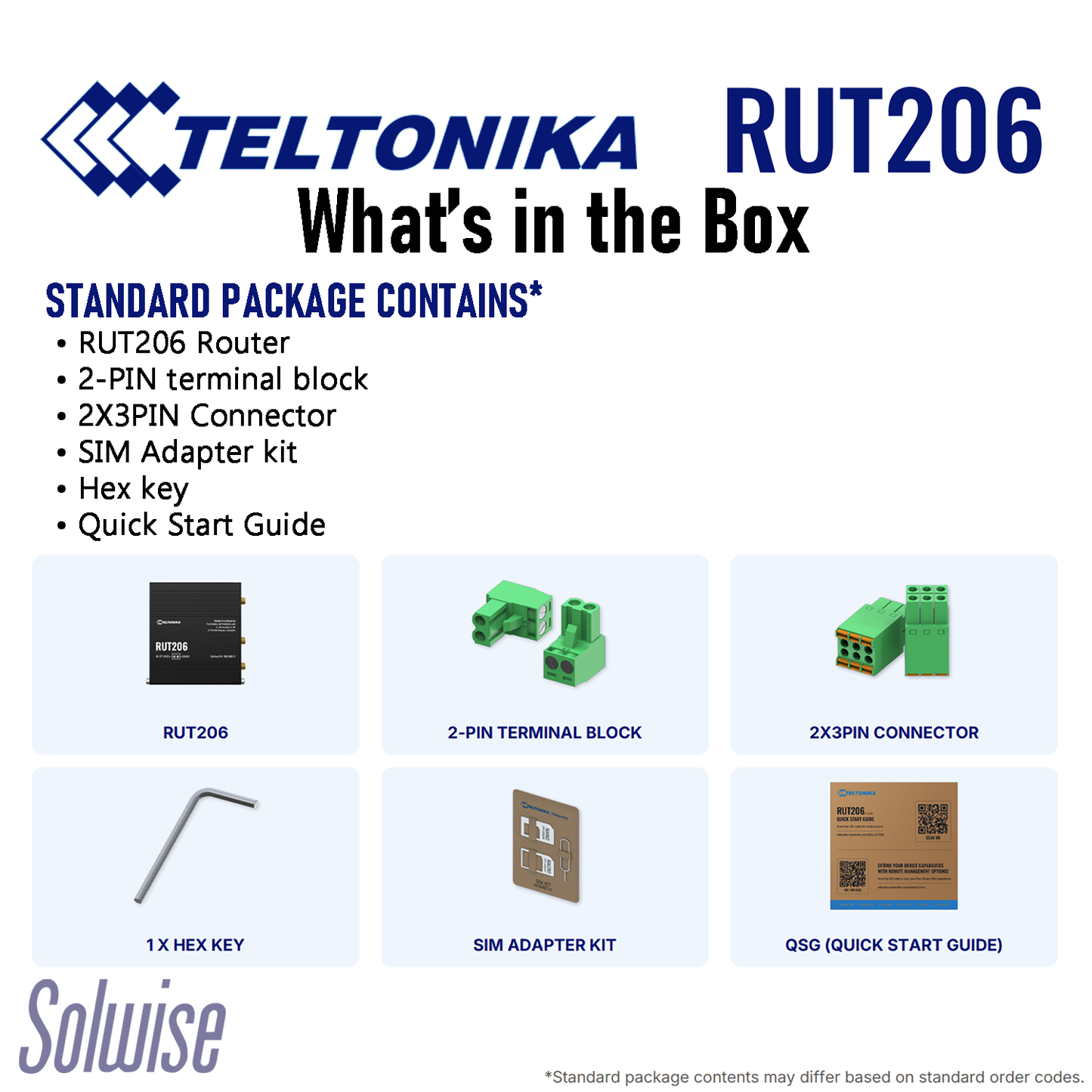Teltonika RUT206 4G LTE Cat4 Dual SIM Router with Unlimited Data