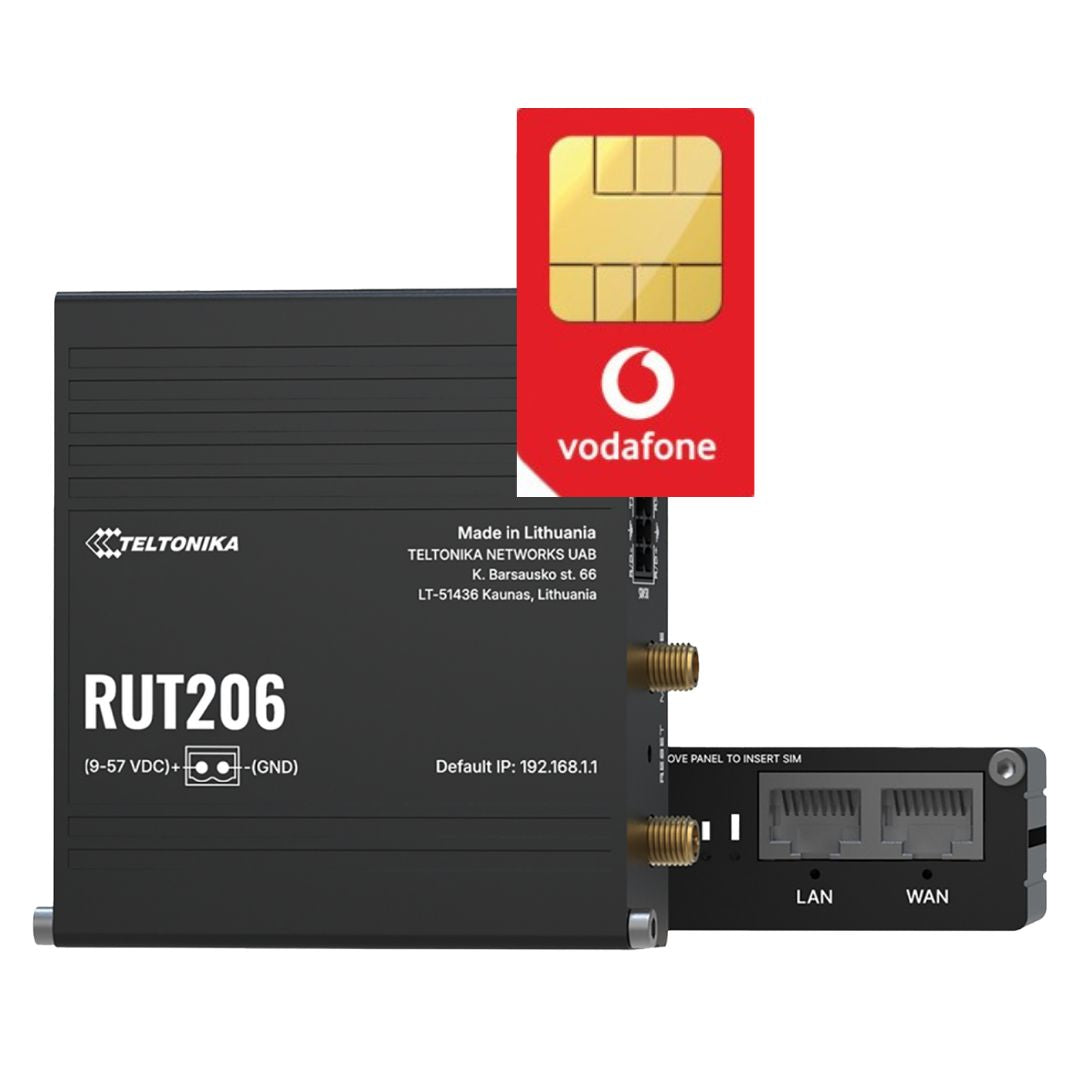 Teltonika RUT206 4G LTE Cat4 Dual SIM Router with Unlimited Data