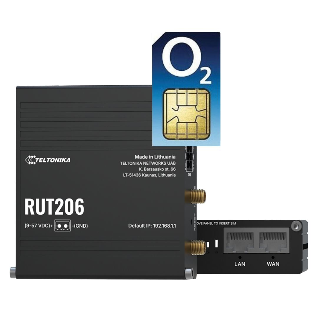 Teltonika RUT206 4G LTE Cat4 Dual SIM Router with Unlimited Data