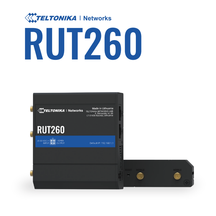 Teltonika RUT260 4G+ LTE Cat6 M2M/IOT Router