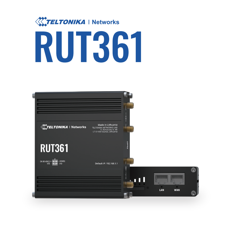 Teltonika RUT361 4G+ LTE Cat6 M2M/IOT Router